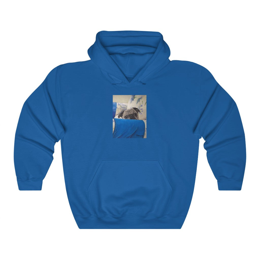 Custom Hoodie (Armchair Pug)