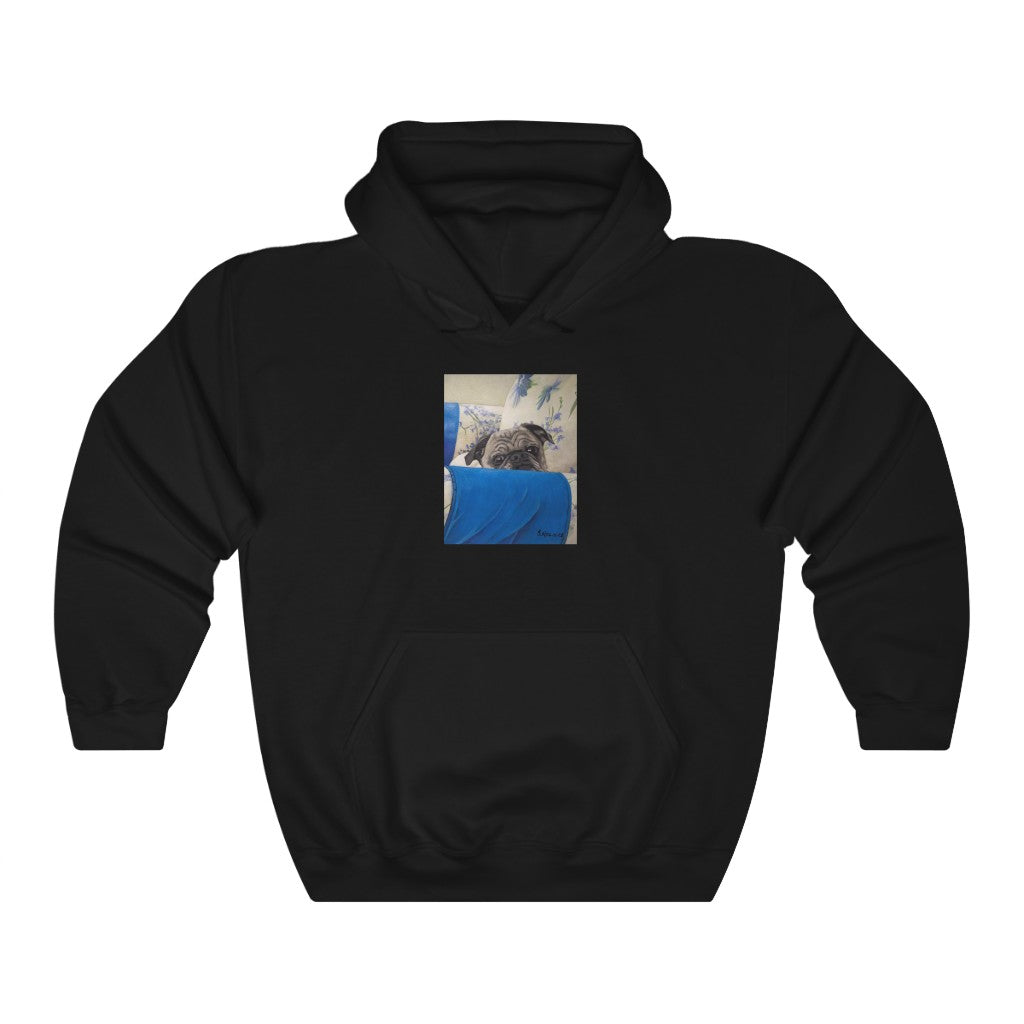 Custom Hoodie (Armchair Pug)