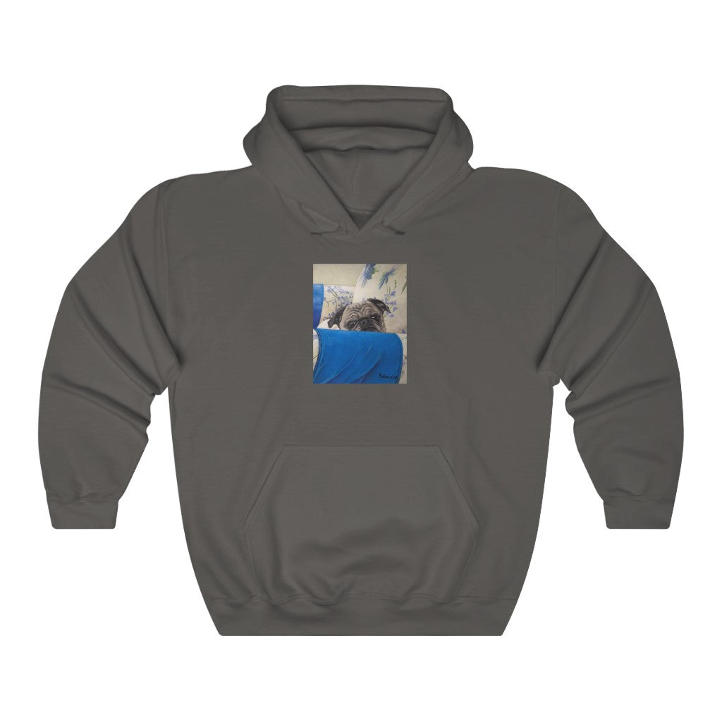 Custom Hoodie (Armchair Pug)