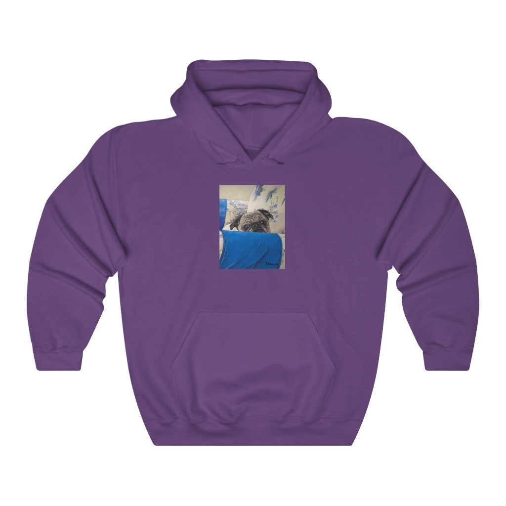Custom Hoodie (Armchair Pug)