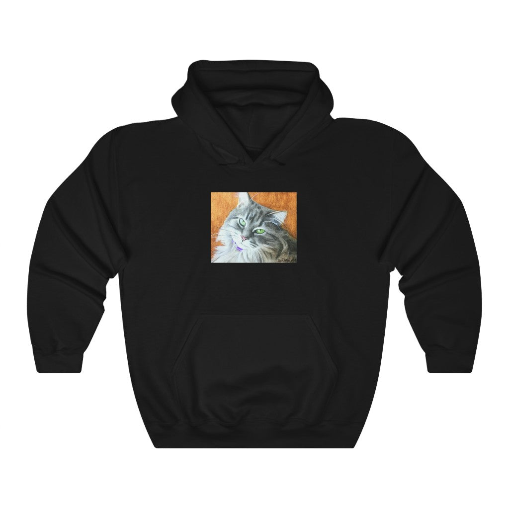 Custom Hoodie (Yellow-Back Cat)