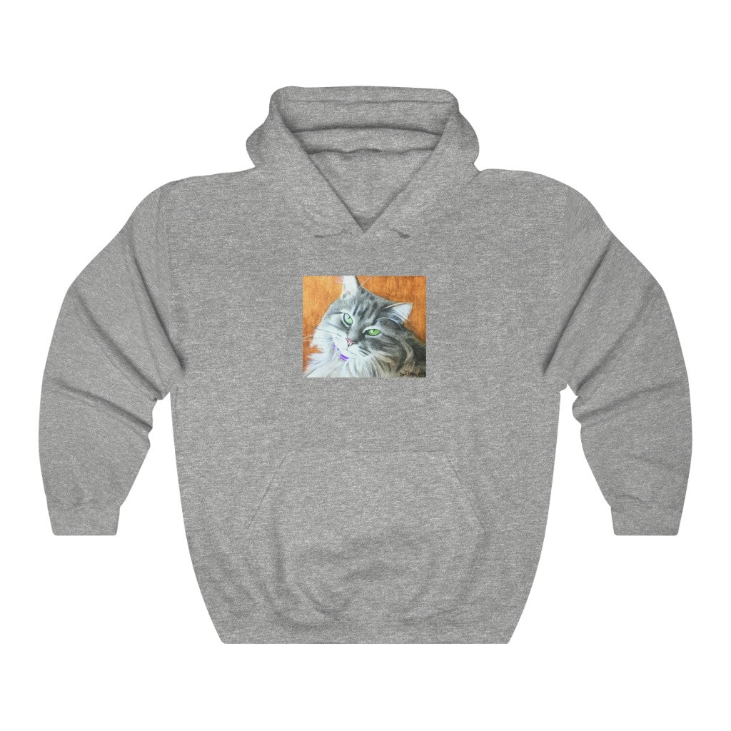 Custom Hoodie (Yellow-Back Cat)