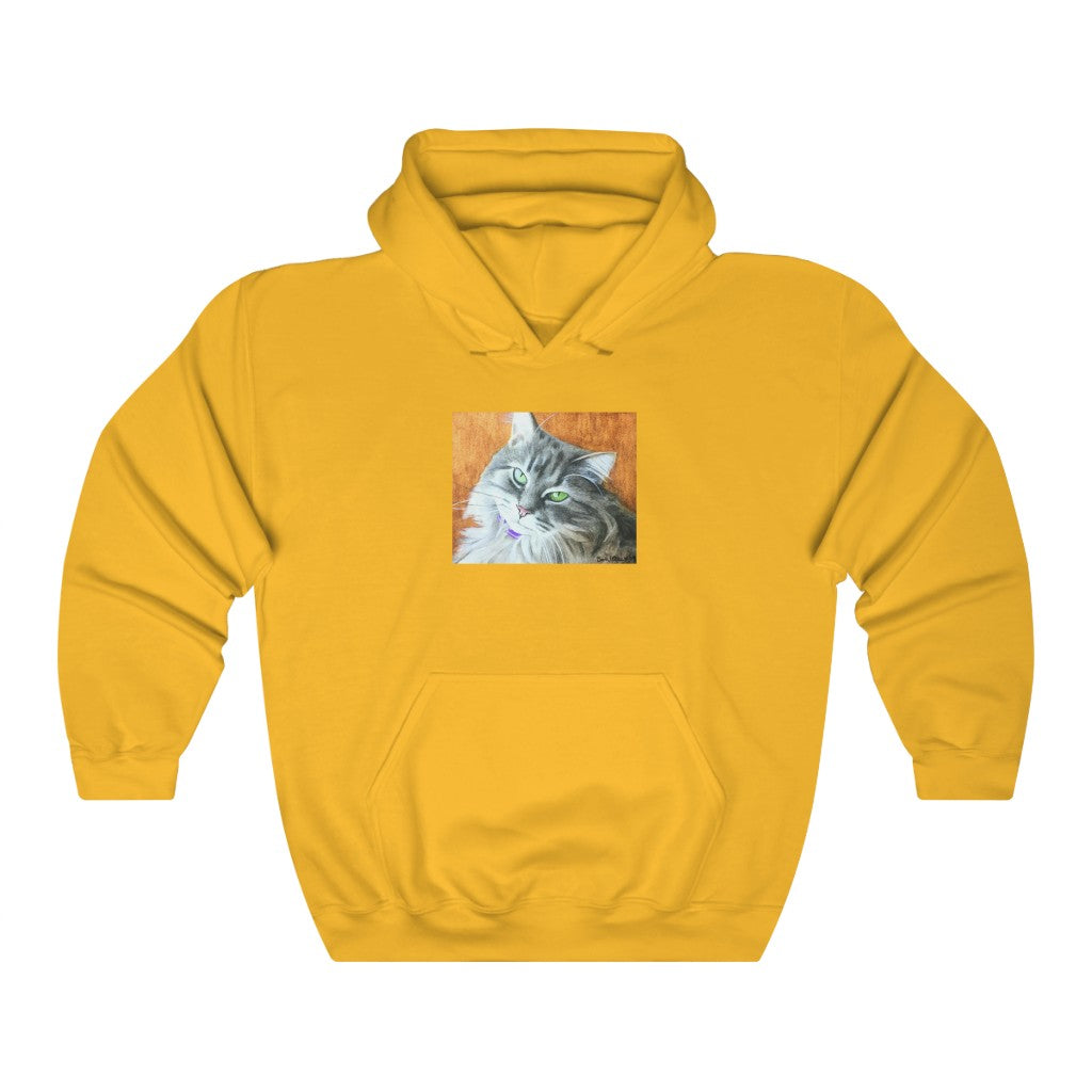 Custom Hoodie (Yellow-Back Cat)