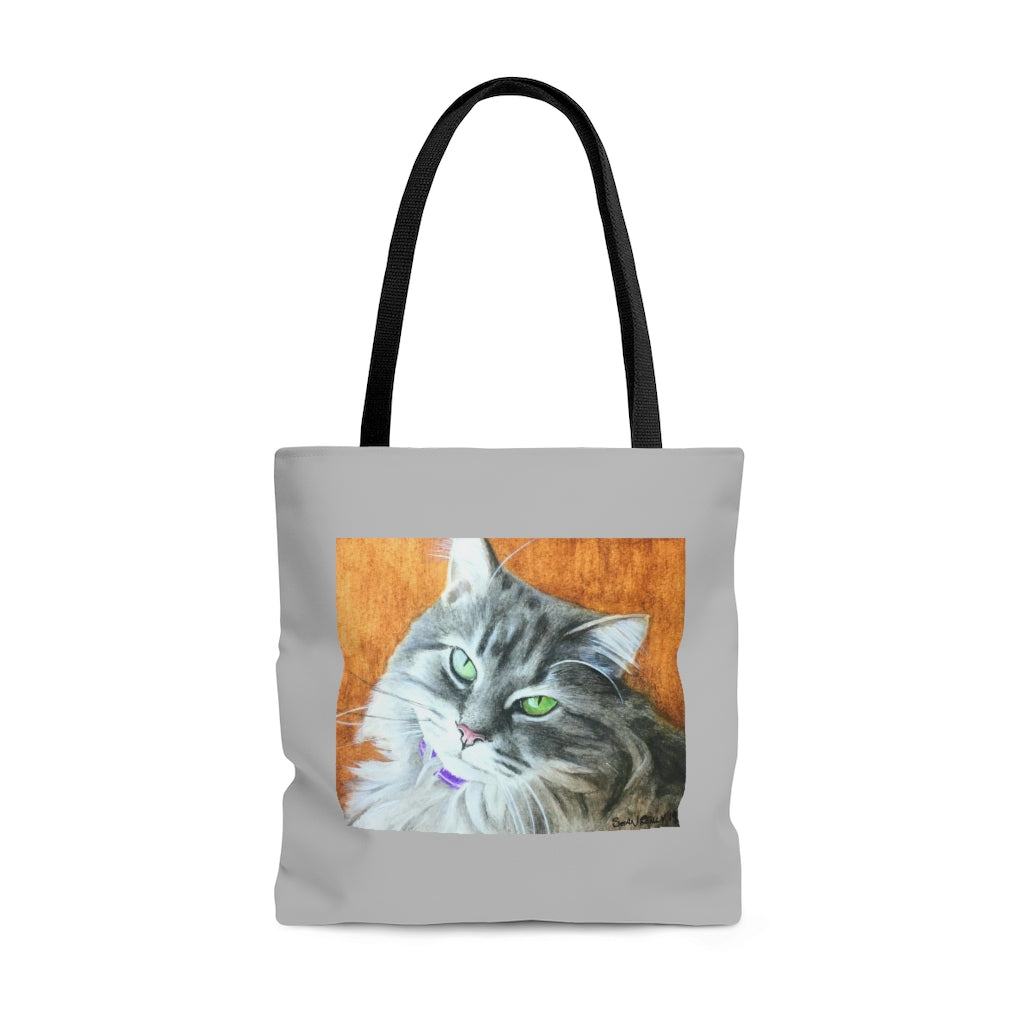 Custom Tote Bag (Yellow-Back Cat)