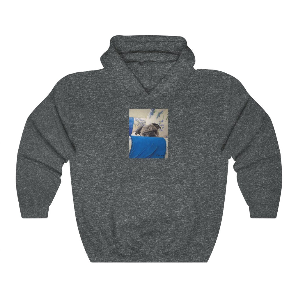 Custom Hoodie (Armchair Pug)