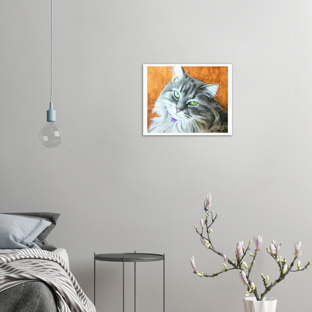 Premium Matte Print (Yellow-Back Cat)