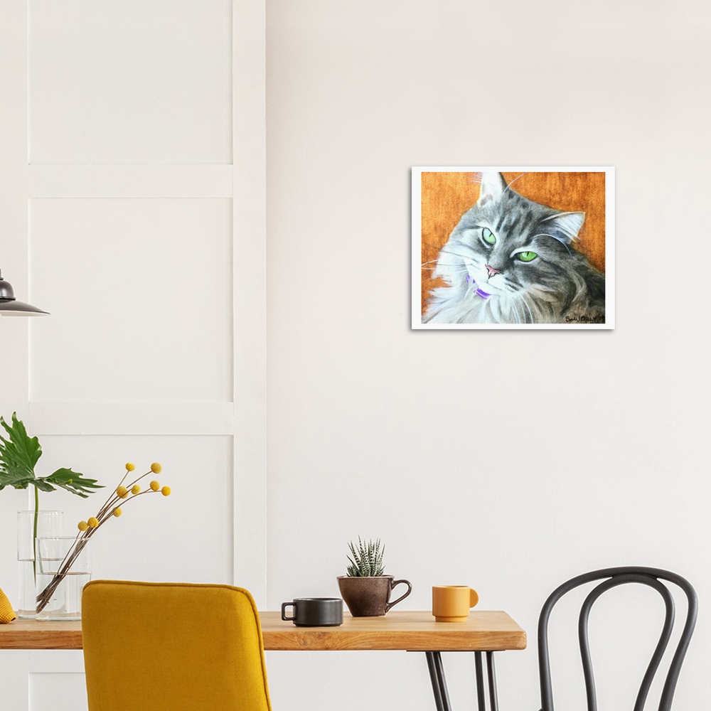 Premium Matte Print (Yellow-Back Cat)