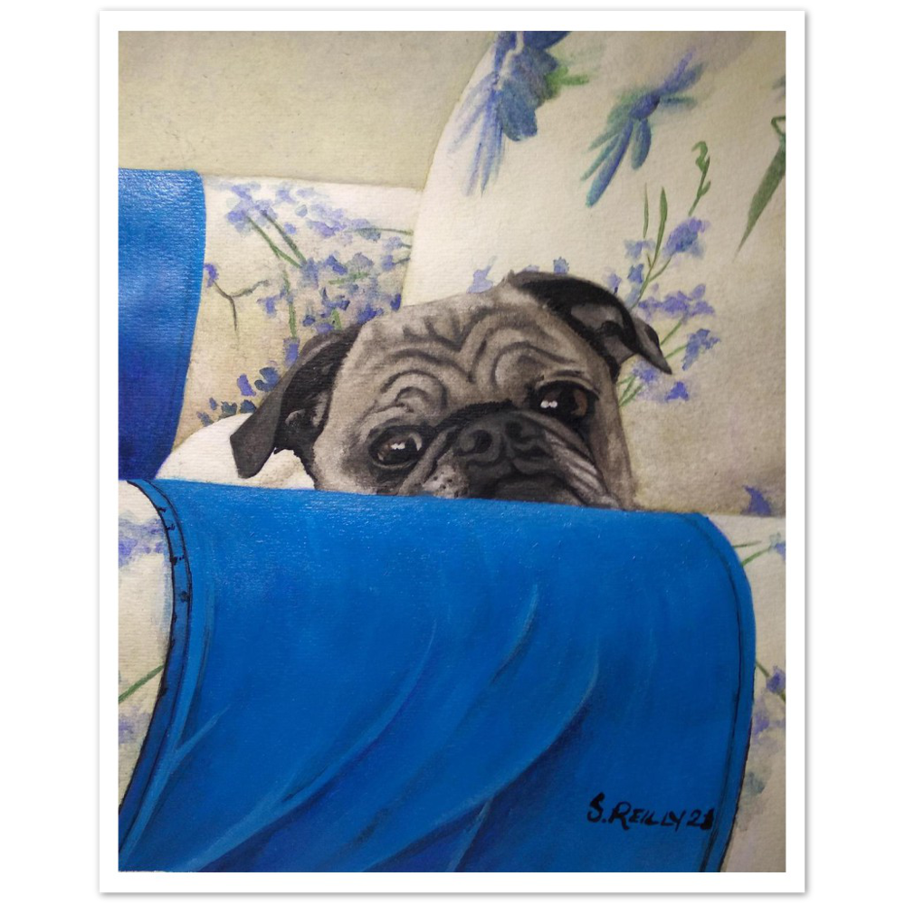 Premium Matte Print (Armchair Pug)