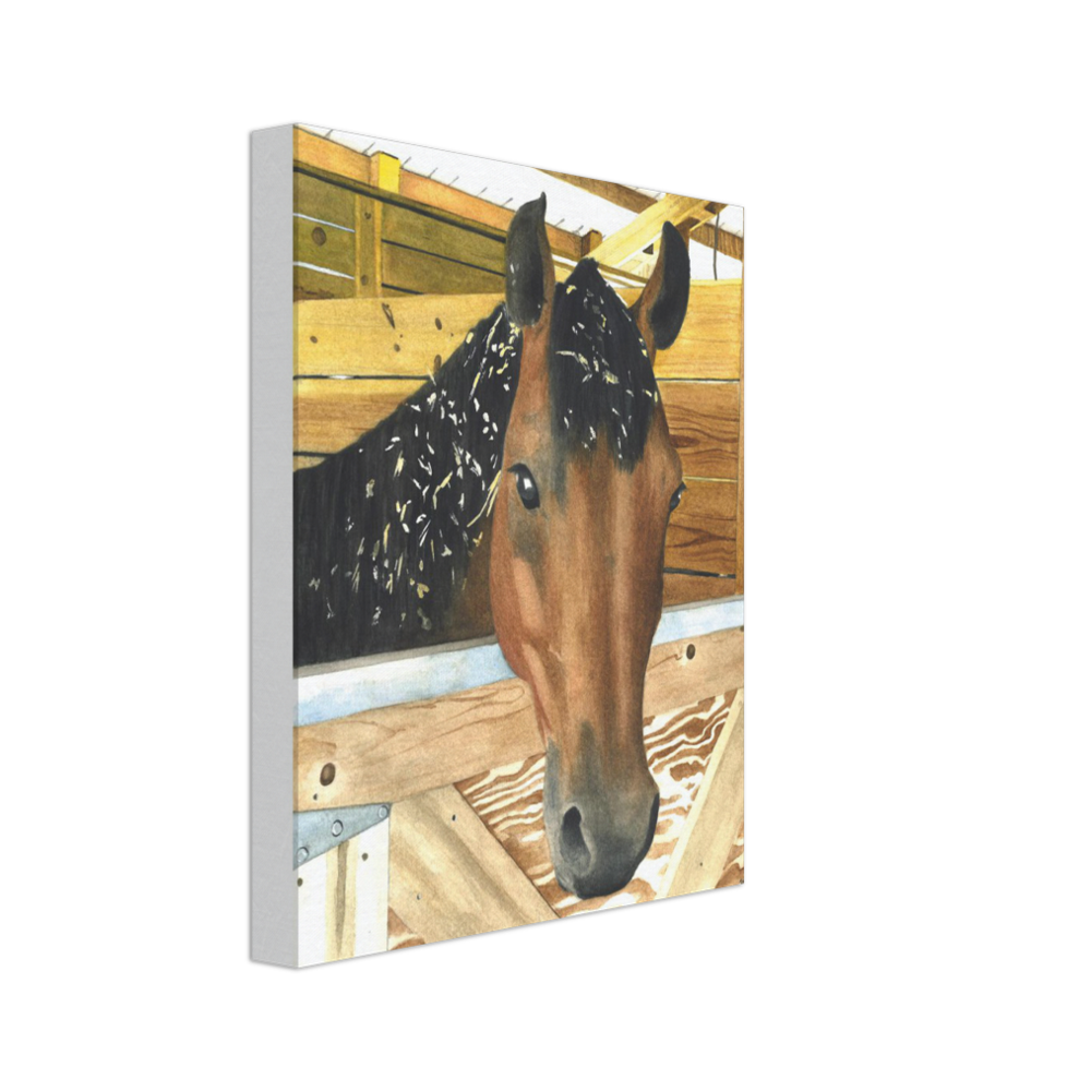 Custom Canvas Print (Cedar Chip Horse)