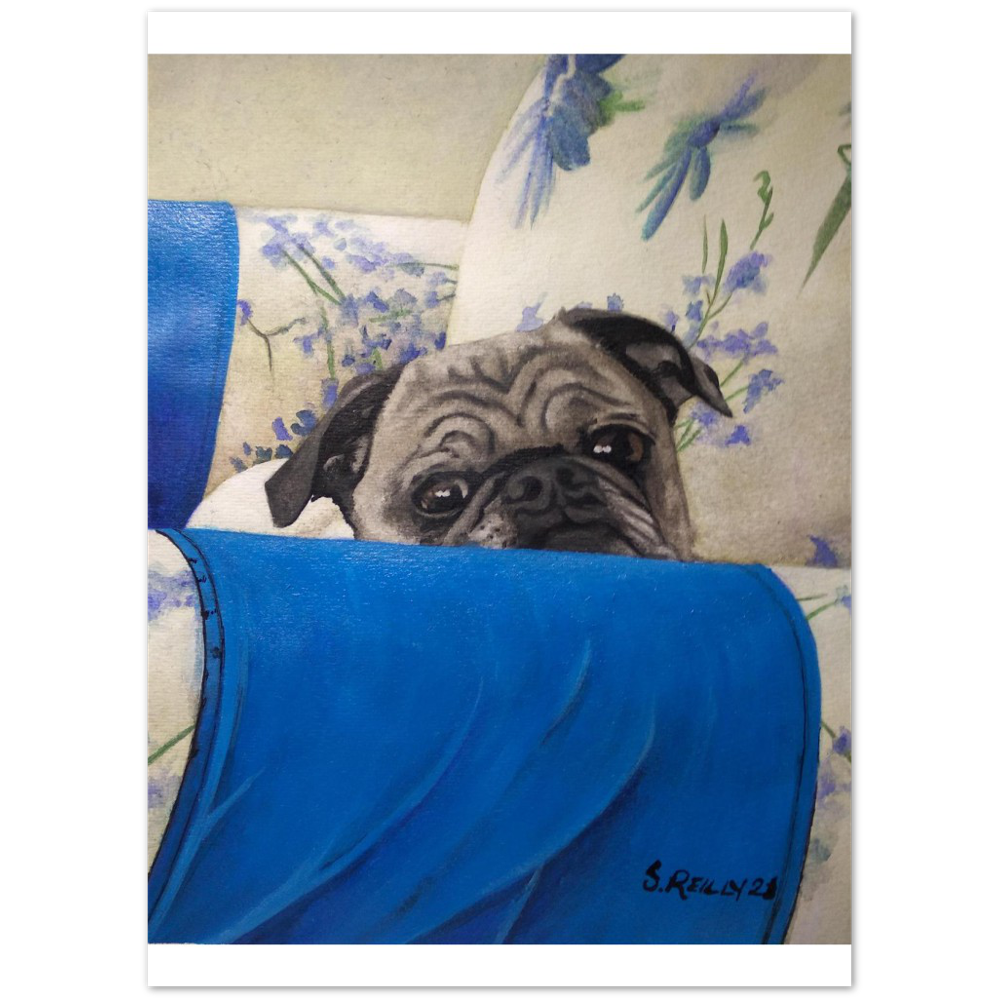 Premium Matte Print (Armchair Pug)