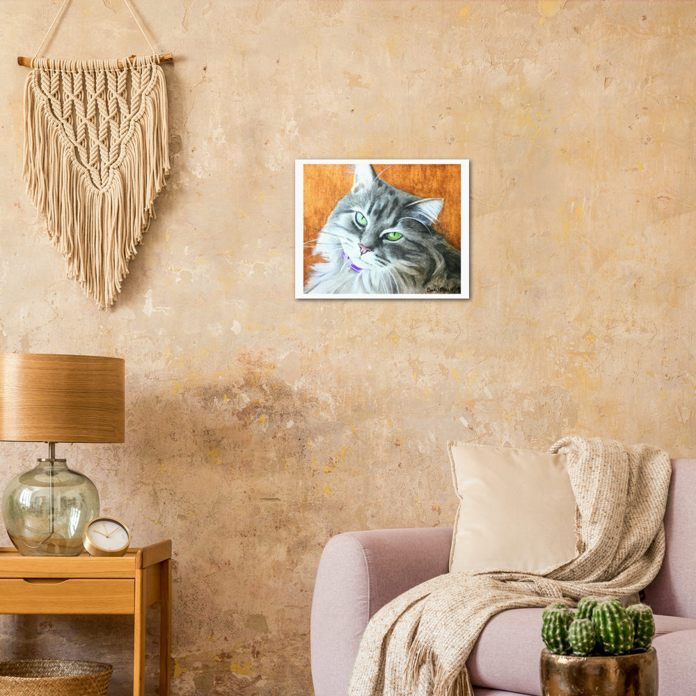 Premium Matte Print (Yellow-Back Cat)