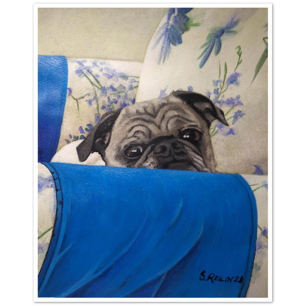 Premium Matte Print (Armchair Pug)