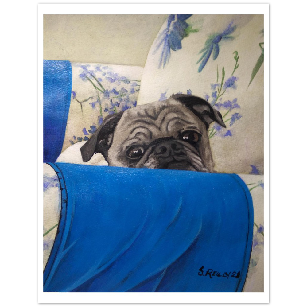 Premium Matte Print (Armchair Pug)