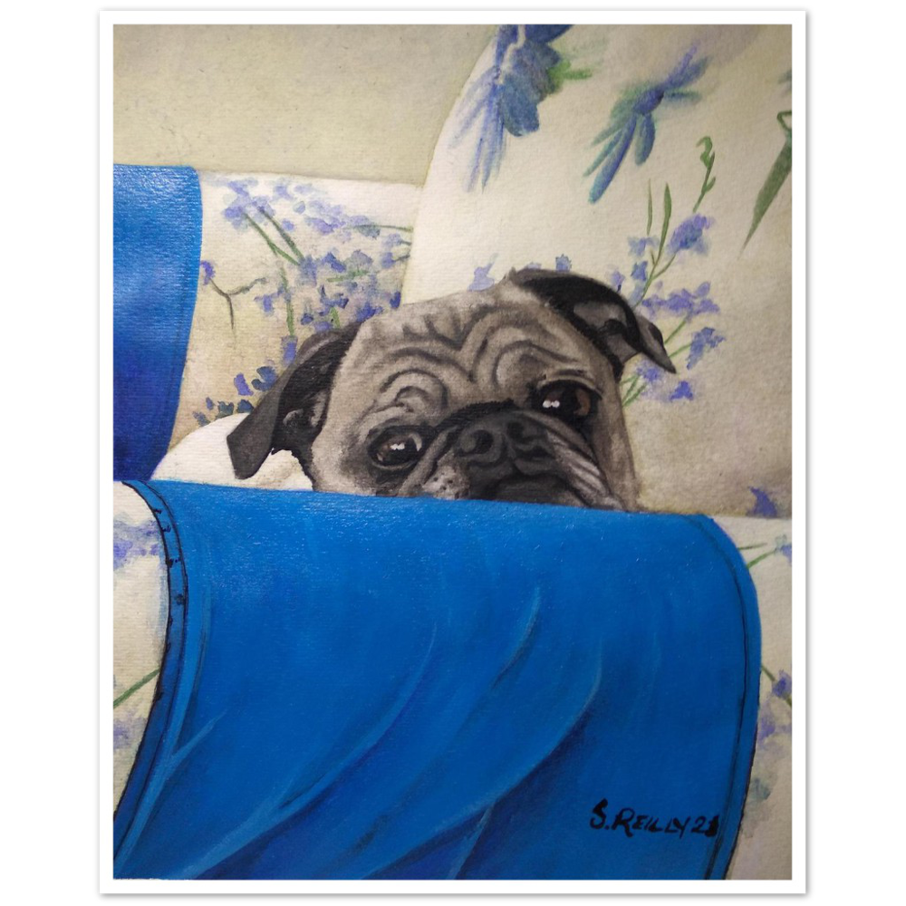 Premium Matte Print (Armchair Pug)