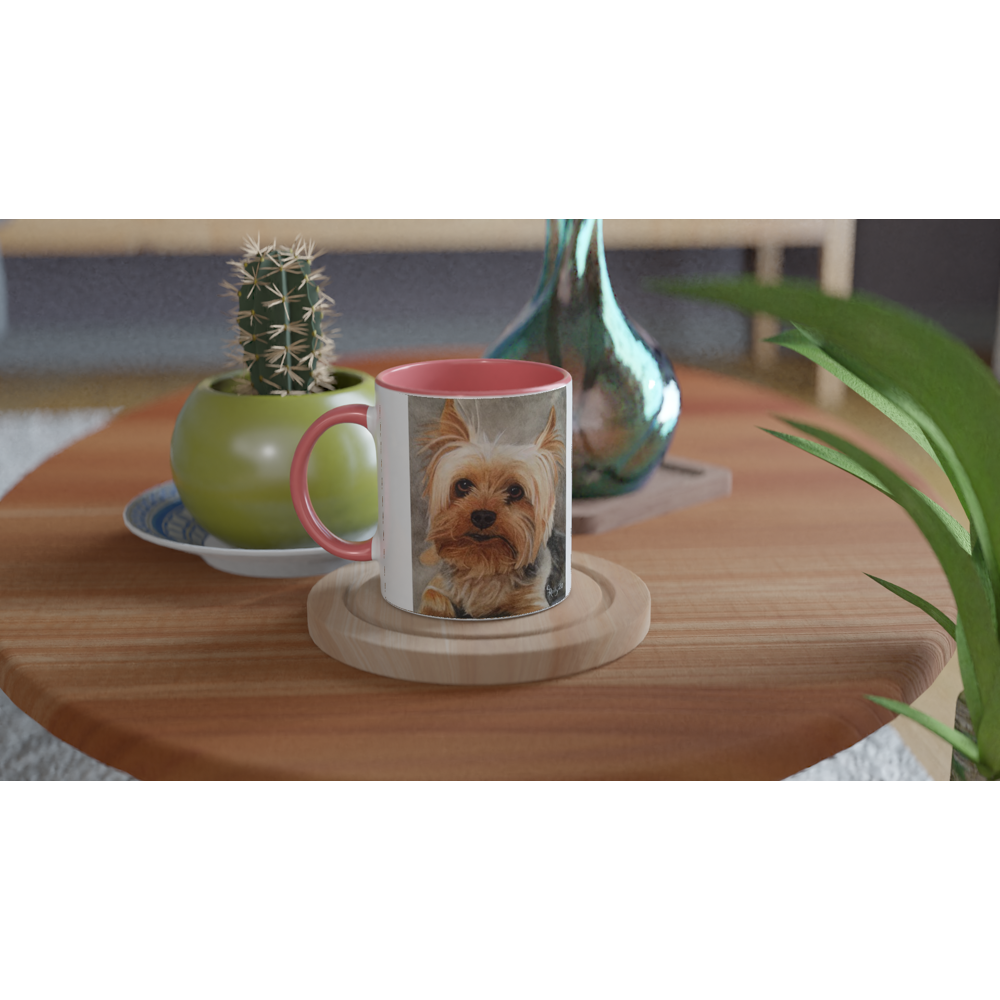 Custom Mug with Color Inside (YorkyFace)