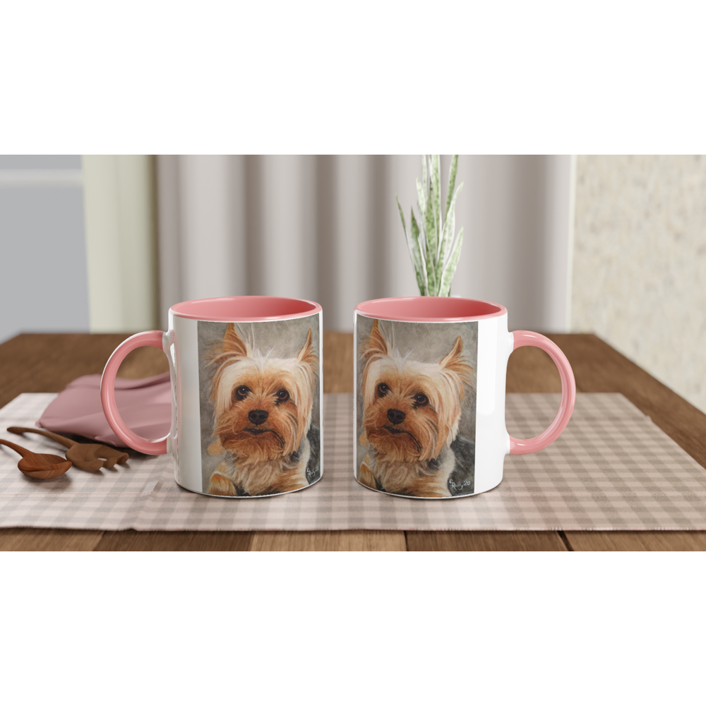 Custom Mug with Color Inside (YorkyFace)