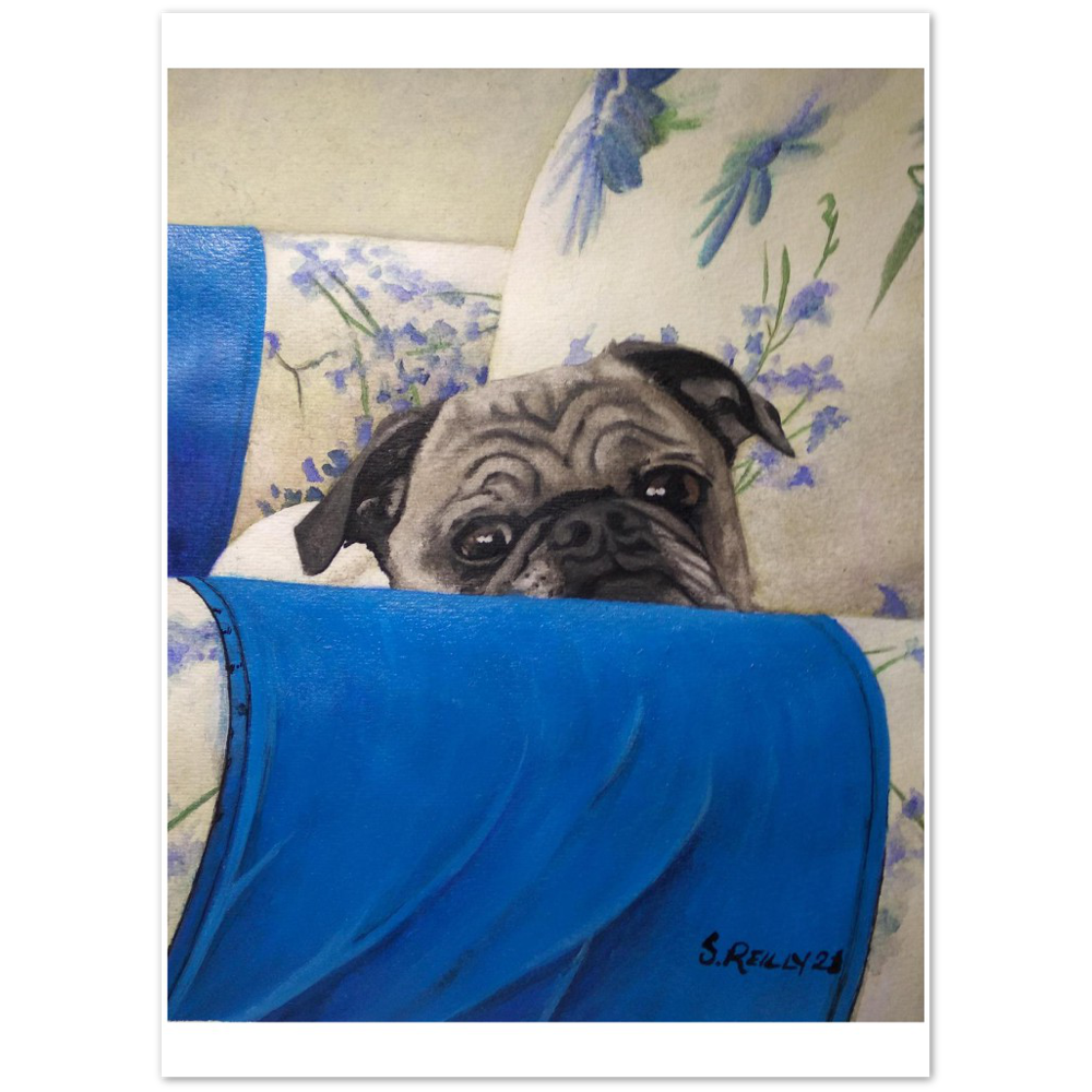 Premium Matte Print (Armchair Pug)