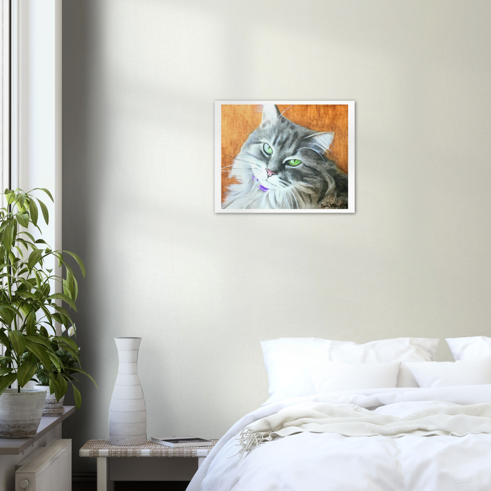 Premium Matte Print (Yellow-Back Cat)