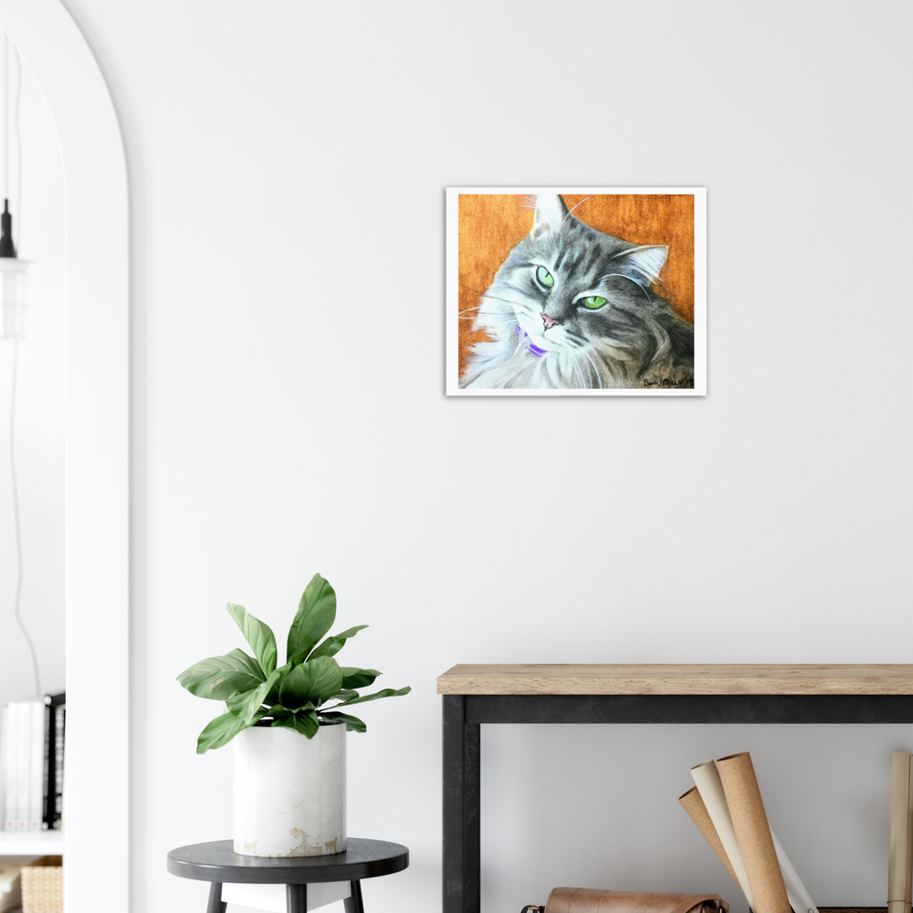 Premium Matte Print (Yellow-Back Cat)