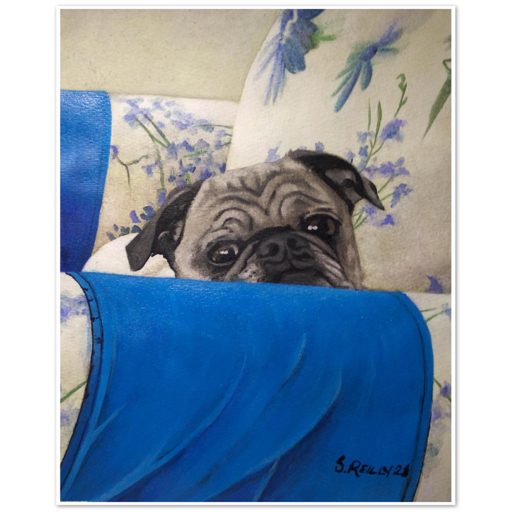 Premium Matte Print (Armchair Pug)