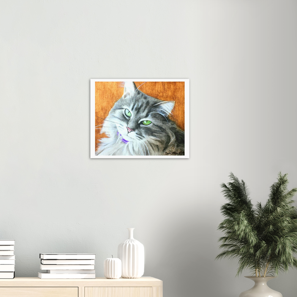 Premium Matte Print (Yellow-Back Cat)
