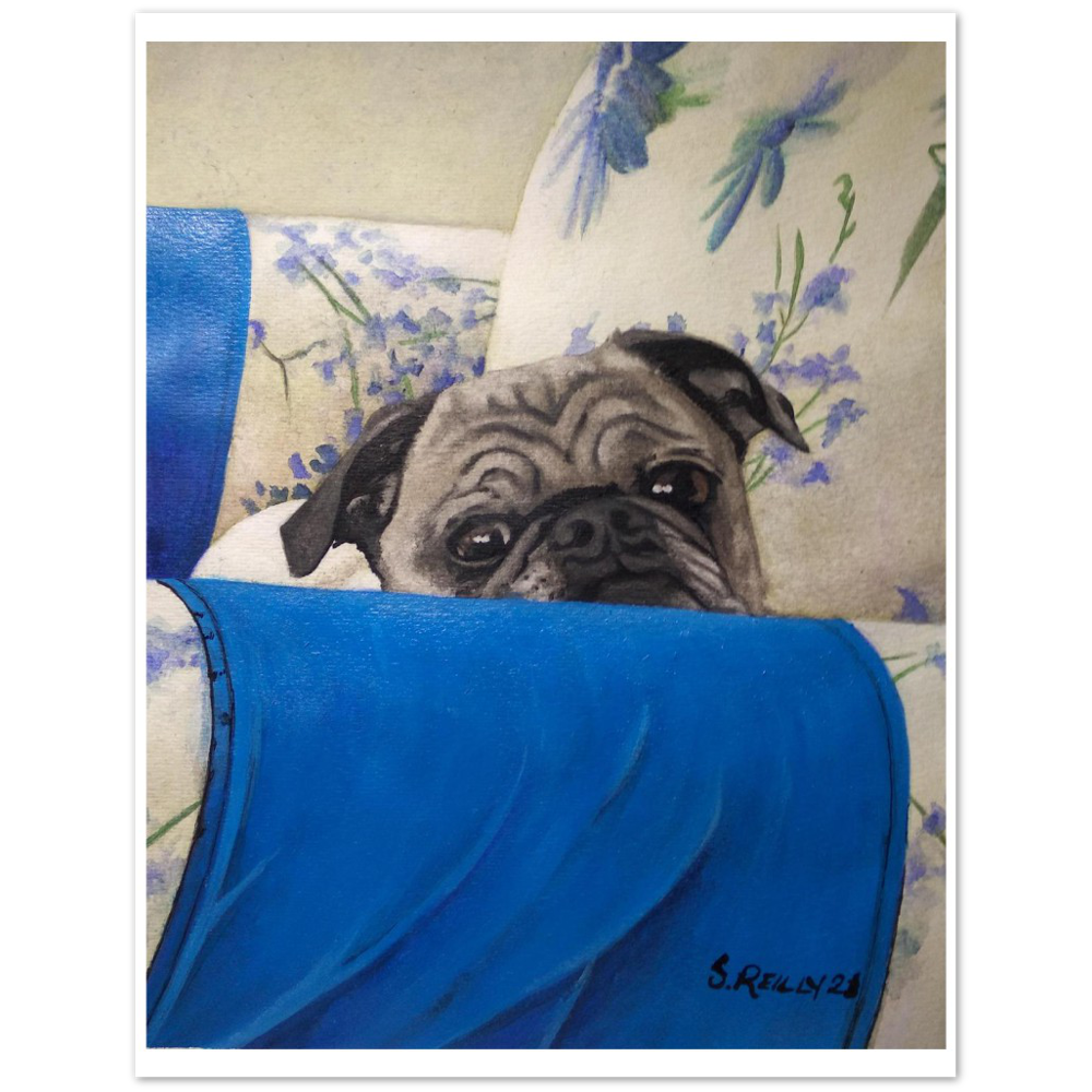 Premium Matte Print (Armchair Pug)