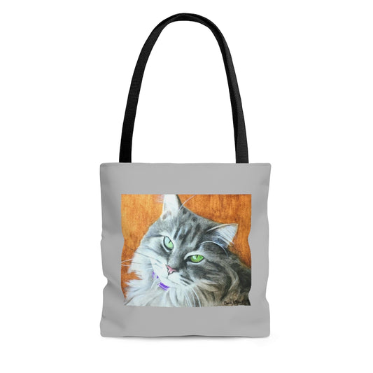 Custom Tote Bag (Yellow-Back Cat)