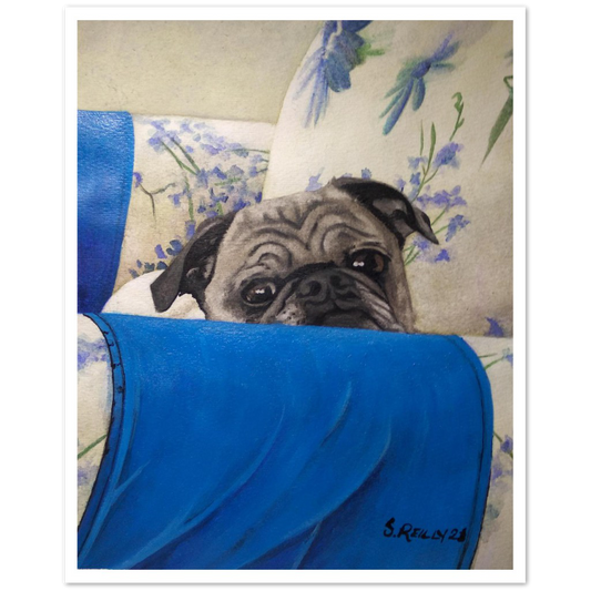 Premium Matte Print (Armchair Pug)